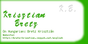 krisztian bretz business card